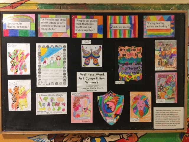 Posters created by one of the classes in Corpus Christi for their wellness week which incorporated elements of the HSE's "Little Things" campaign.