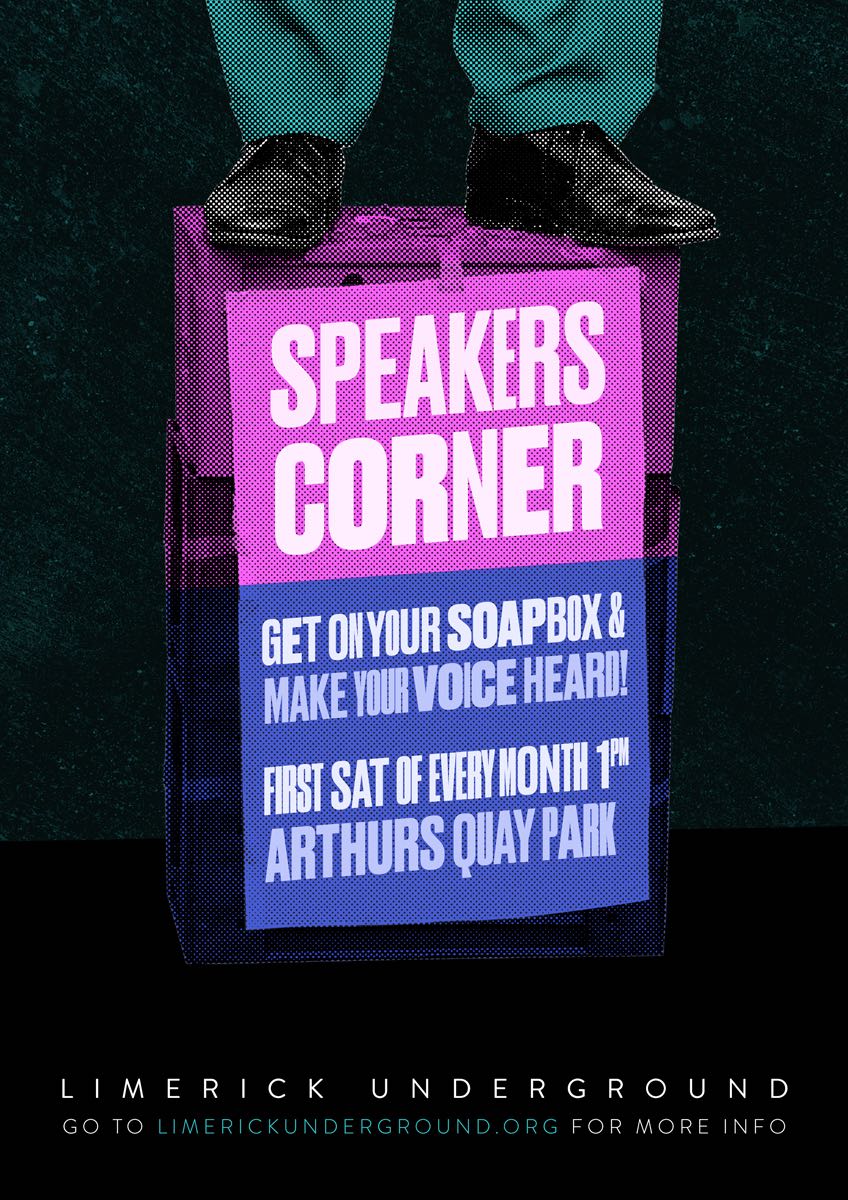 speakers corner poster