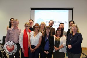 photo of the board, and staff at launch of Limerick Mental Health Association's Strategic Plan