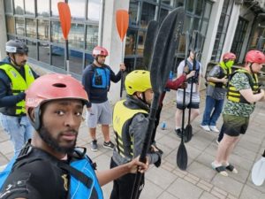 LMHA Young Shedder’s & LMHA Migrant group ready to start kayaking