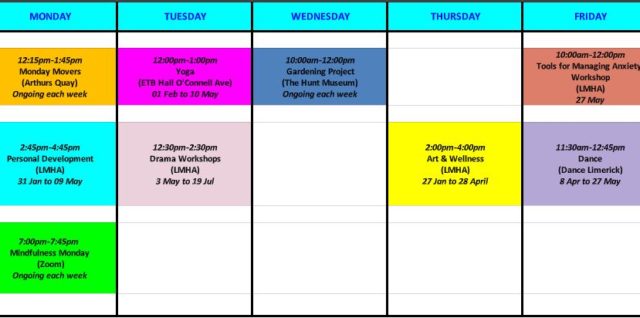 LMHA Classes for May