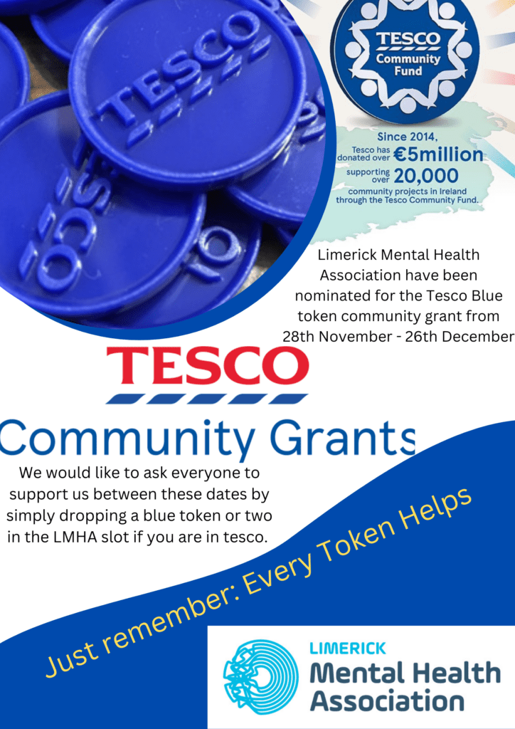 Support LMHA at Tesco with a Blue Token
