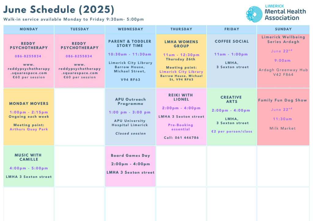 June timetable